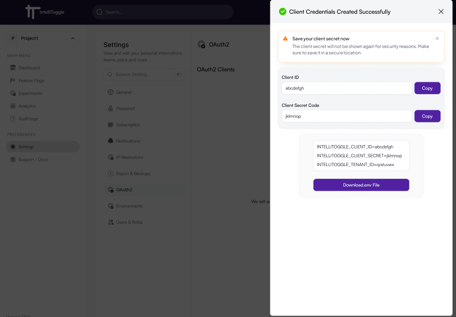 Creating a New Project